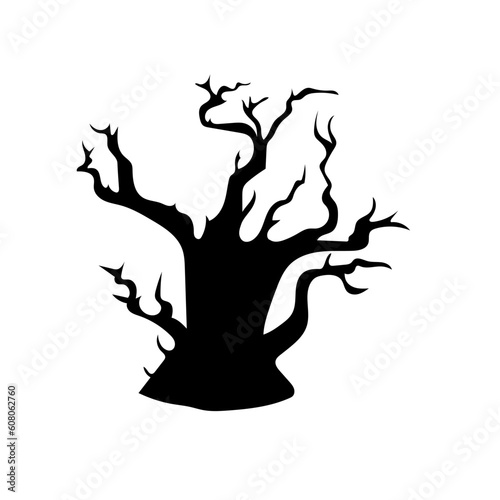 Scary and creepy haunted tree on Halloween season. © StockBURIN