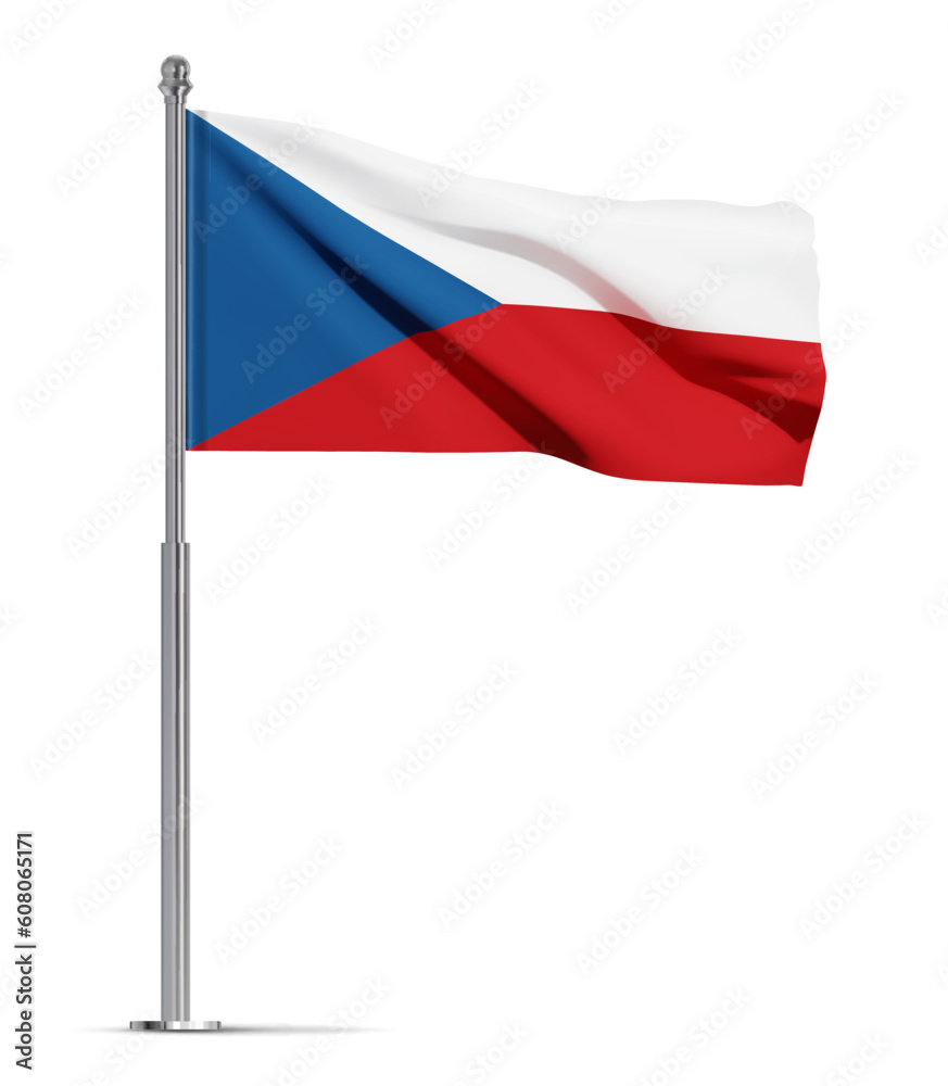 Flag of Czech Republic isolated on white background. EPS10 vector Flag of Czech Republic isolated on white background. EPS10 vector