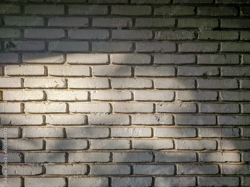 Fototapeta premium Light and shadow on brick wall.