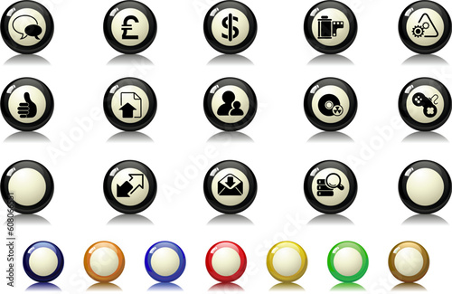 Internet icons Billiards  series