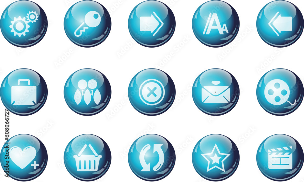 website and internet icons cyan crystal Series website and internet icons cyan crystal Series