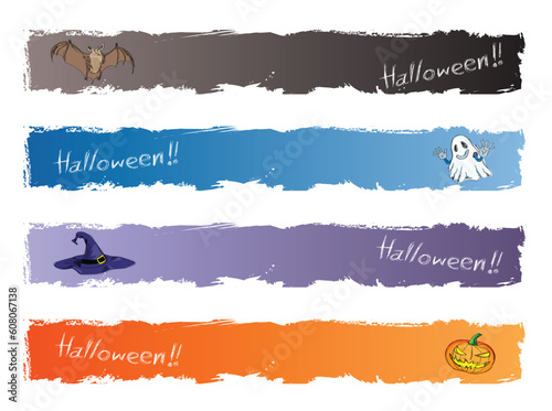 halloween banner, standard size as horizonal full banner size 468 x 60.
