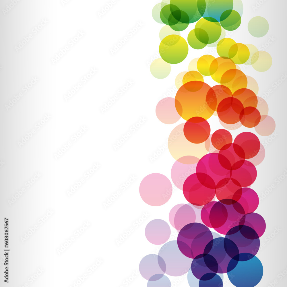 Colorful rainbow vector background with text  Illustration for your design