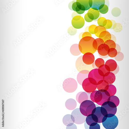 Colorful rainbow vector background with text  Illustration for your design