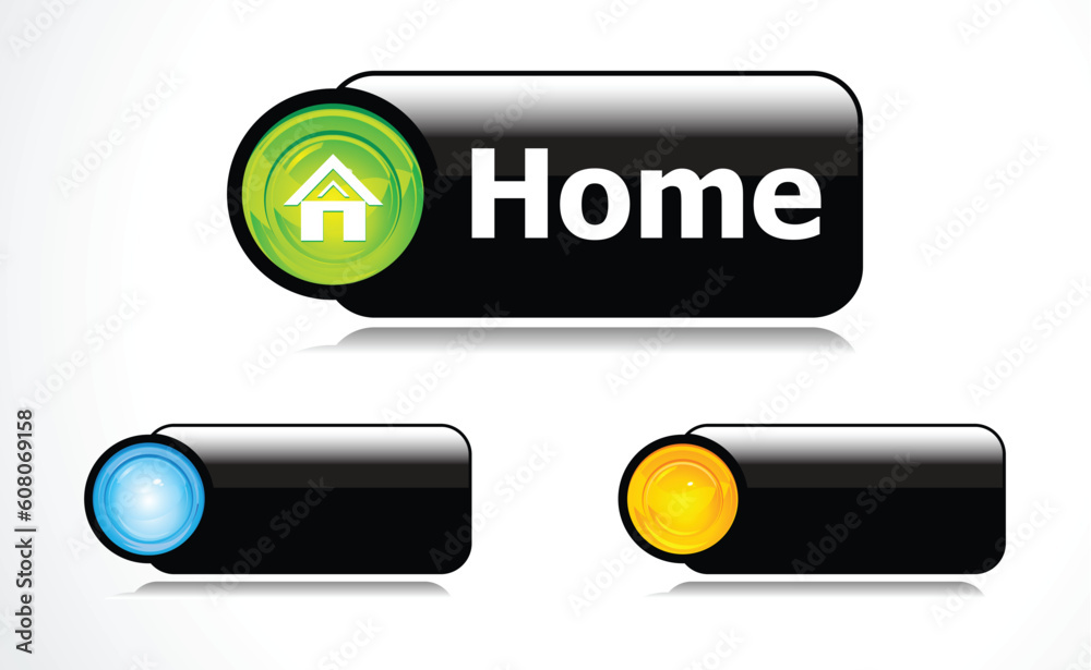 abstract glossy silver home button vector illustration abstract glossy silver home button vector illustration