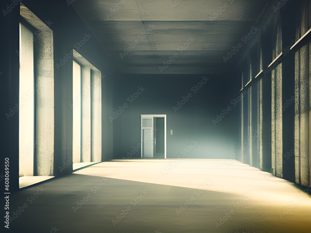 empty room with a large window empty room with a large window