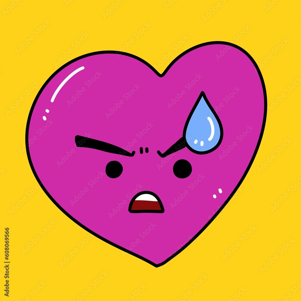 cute heart with love symbol illustration cute heart with love symbol illustration