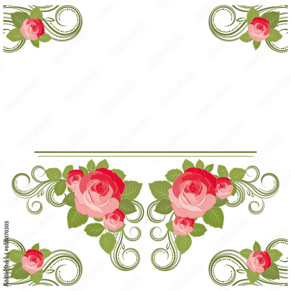 rose illustration, vector illustration -Illustration for your design