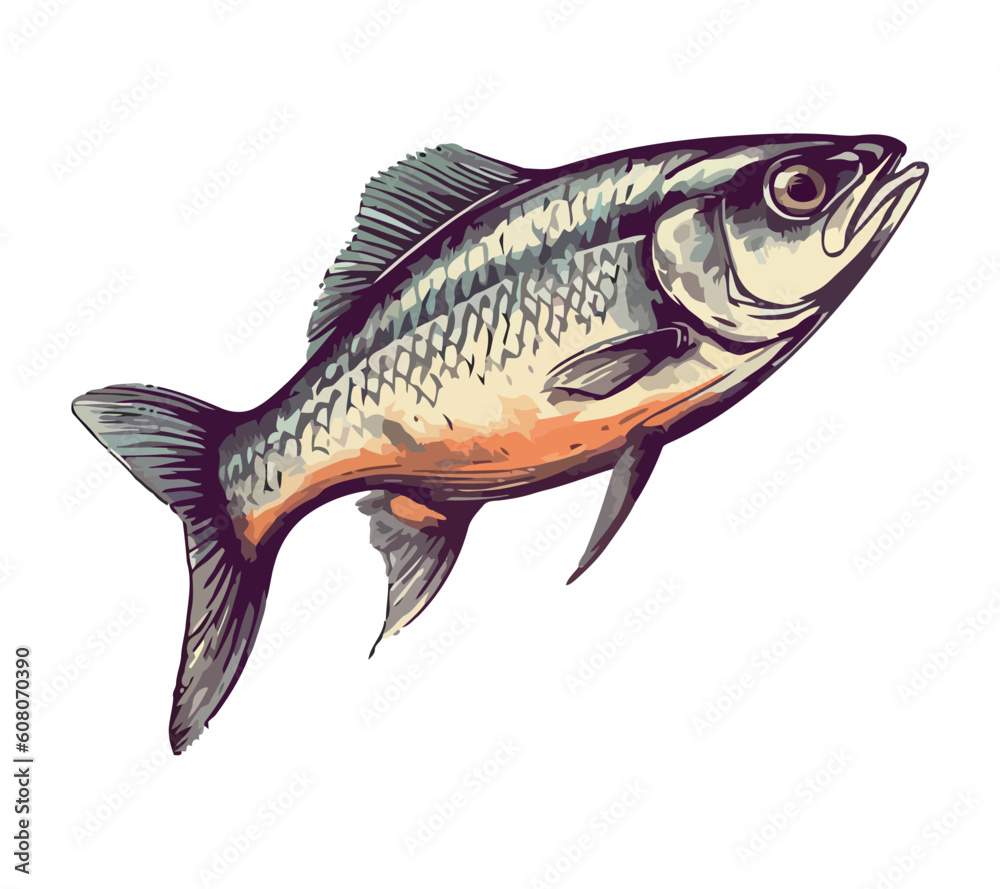 Fototapeta premium Fresh seafood meal, fish