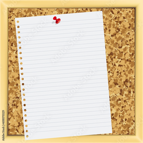 Vector. cork board - Illustration for your design