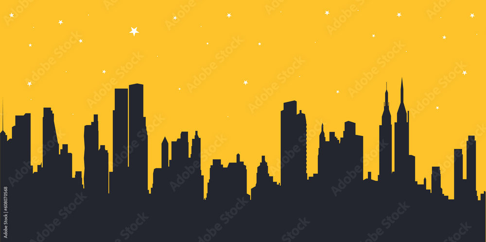 vector cityscape of new york