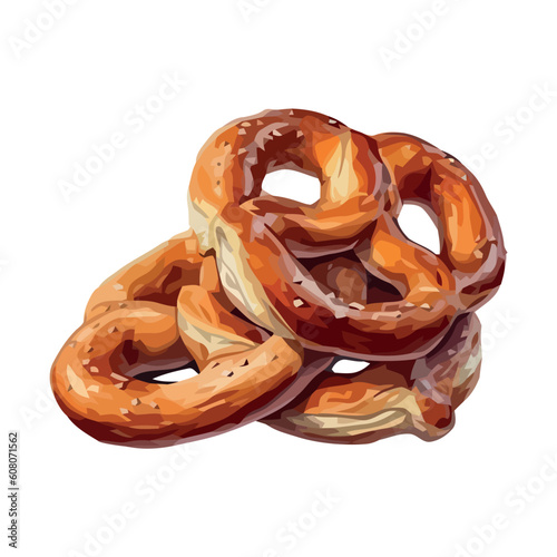 Freshly baked pretzels, a crunchy lunch snack