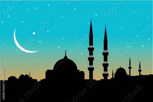 vector cityscape of istanbul