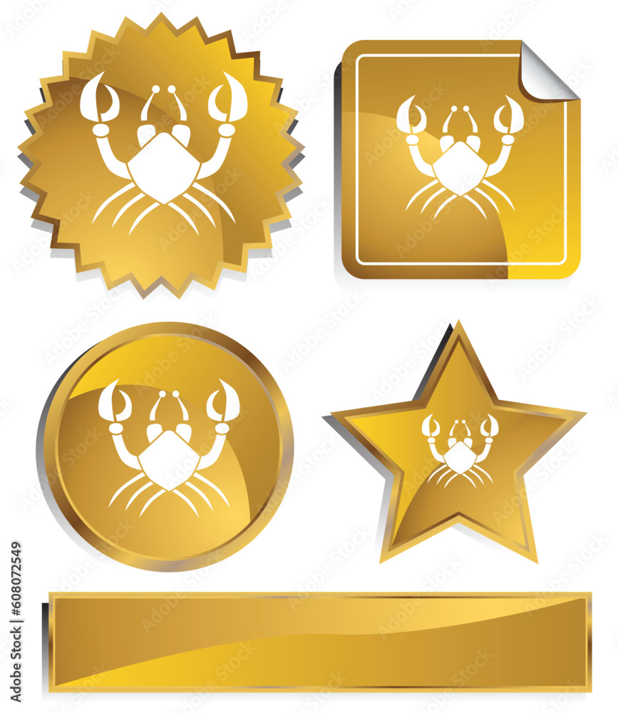 Fototapeta premium An image of the zodiac sign - cancer.