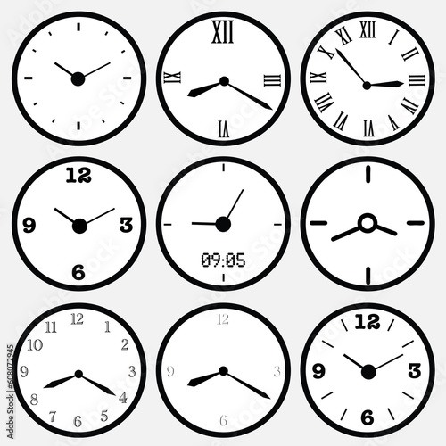 vector set of various clocks