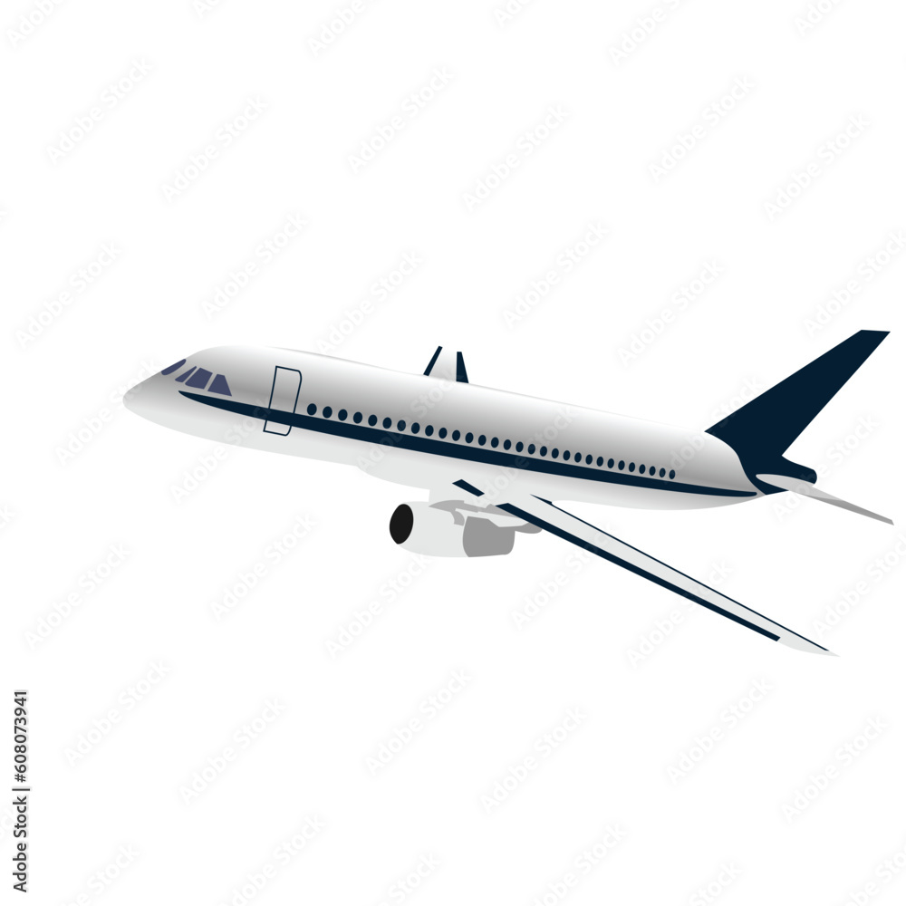 Realistic illustration airplane - vector Realistic illustration airplane - vector