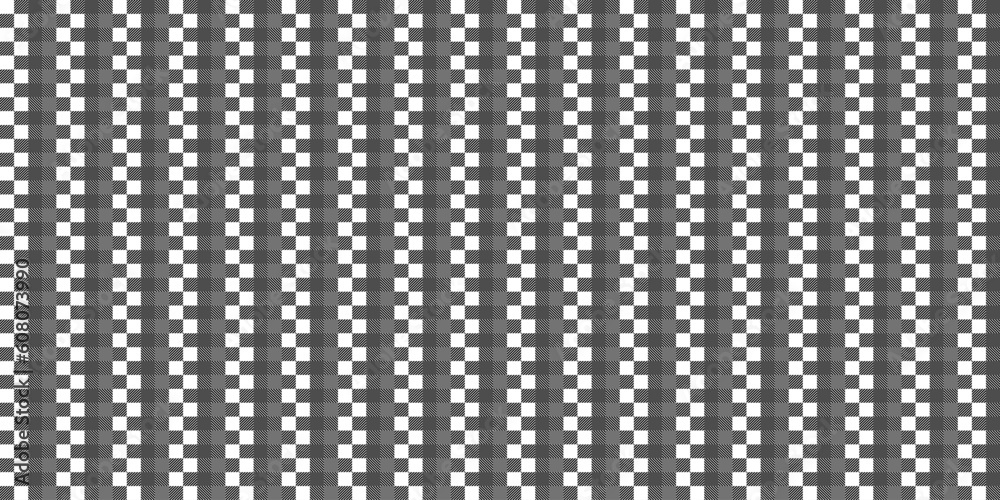 Black and white geometric background of square patterns. Abstract vector texture from different squares.