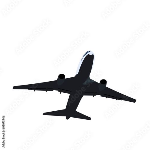 Realistic illustration airplane - vector