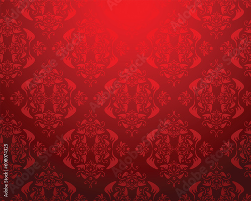 Beautiful seamless Damask wallpaper/background