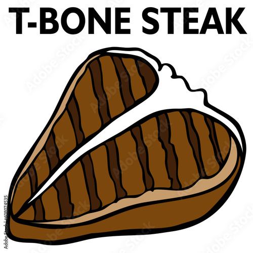 An image of a T-Bone steak.