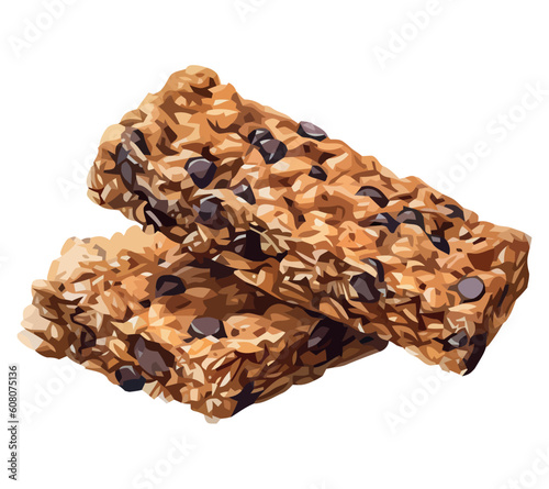 Sweet gourmet cereal bar stack