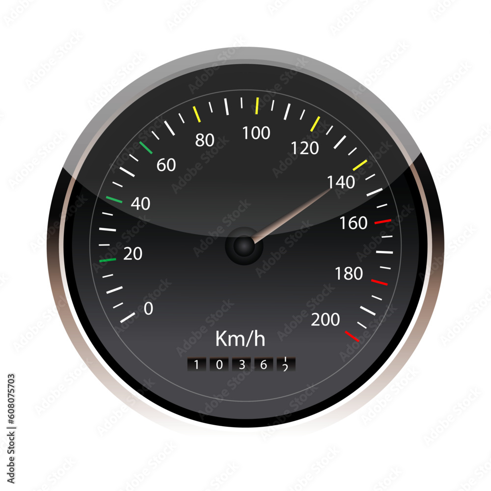 illustration of speedometer in an isolated background illustration of speedometer in an isolated background