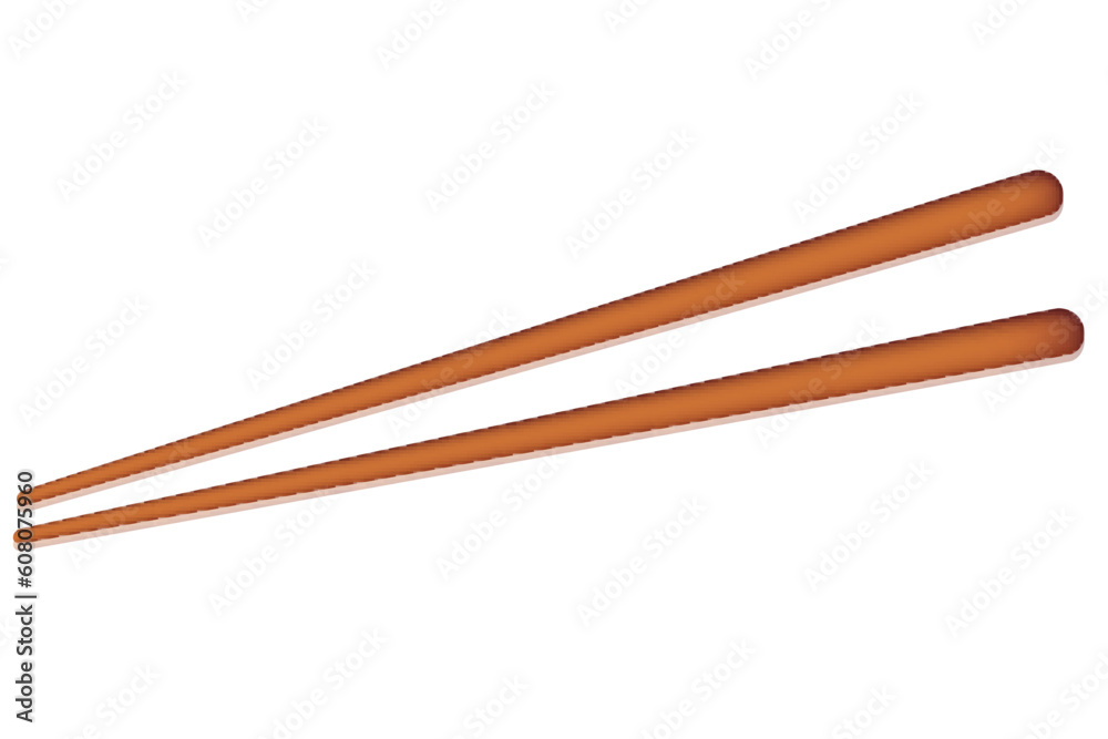 illustration of pair of chopstick on isolated background illustration of pair of chopstick on isolated background