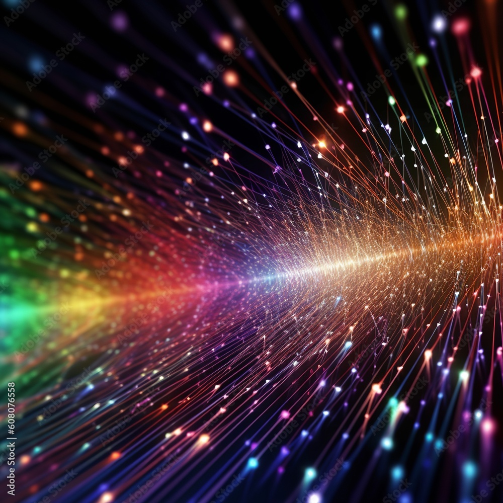 Naklejka premium fiber optic background