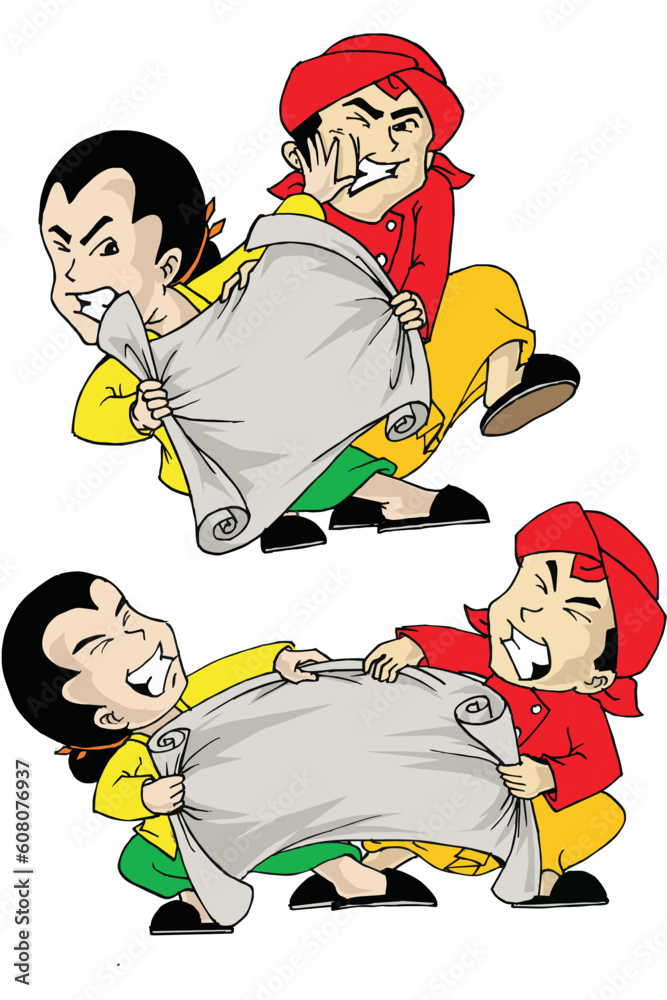 Couple with banner paper