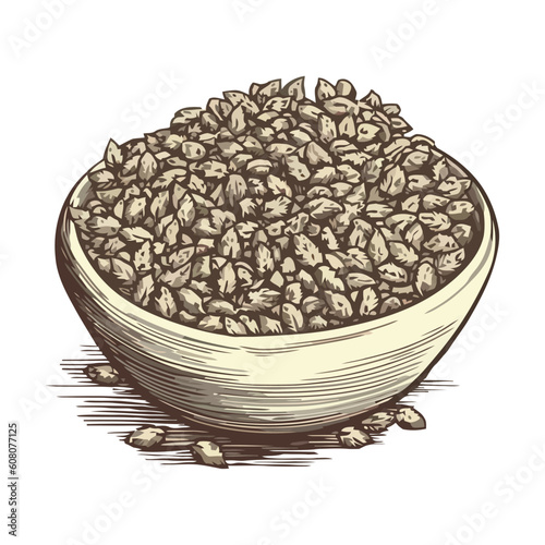 Organic meal bowl with fresh beans