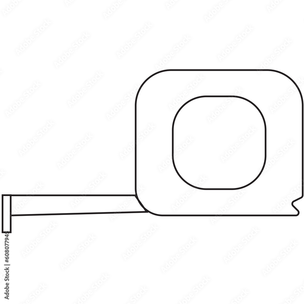 Digital png illustration of black outlined measuring tape on transparent background Digital png illustration of black outlined measuring tape on transparent background