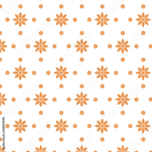 Digital png illustration of orange flowers pattern on transparent background