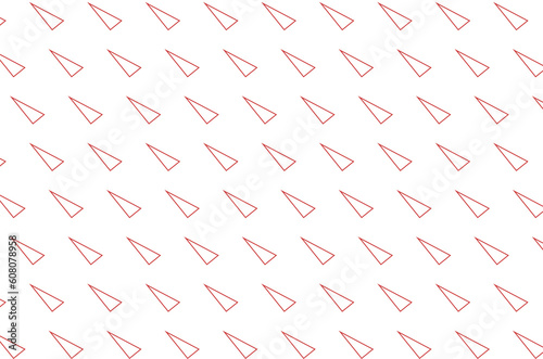 Digital png illustration of red triangles pattern on transparent background