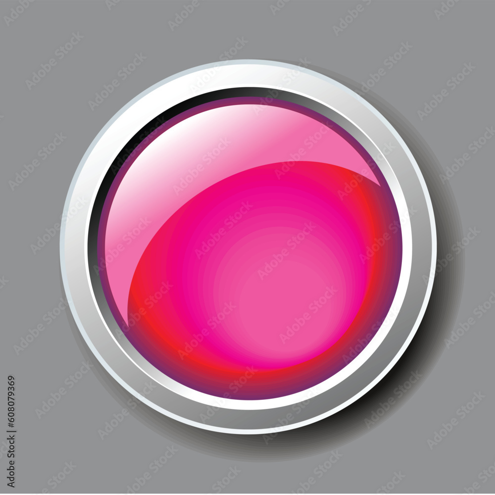 abstract shiny pink button vector illustration abstract shiny pink button vector illustration