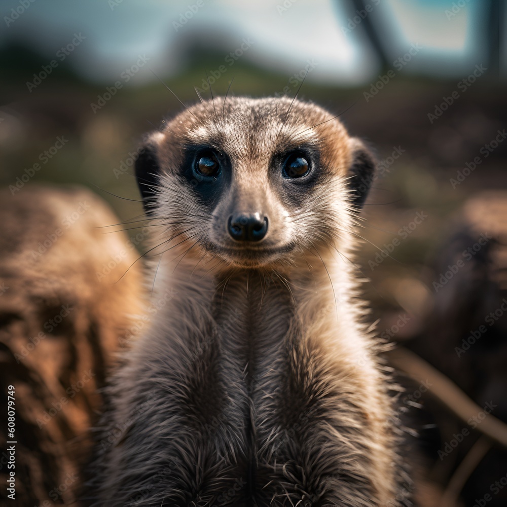 Fototapeta premium meerkat on guard