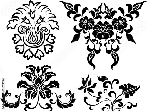 floral emblem design