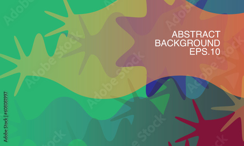 Vector colorful abstract fluid background for summer. Vector eps 10