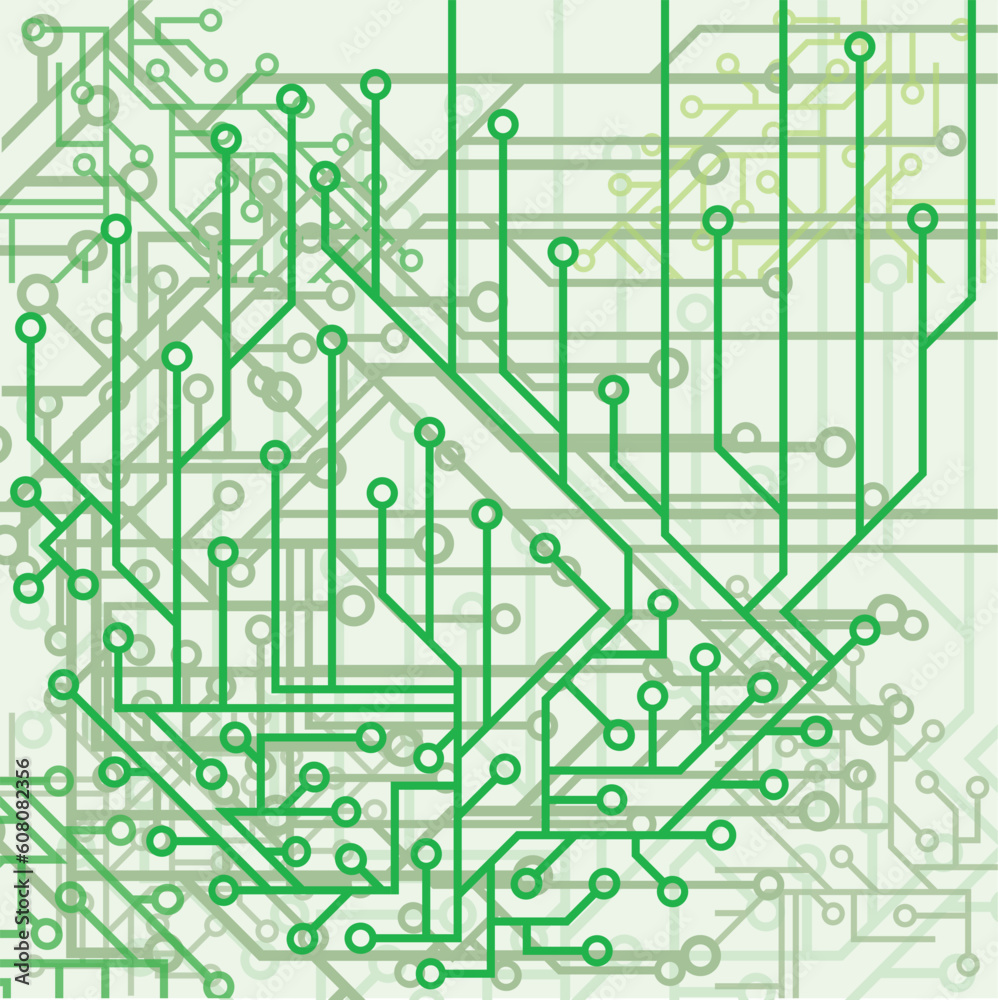 Background from electronic schemes in green tones Background from electronic schemes in green tones