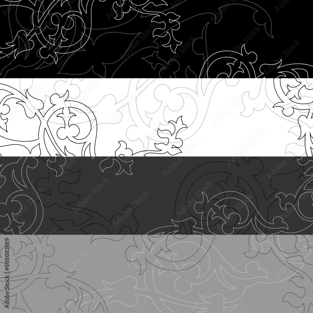 banner black-white, this illustration may be useful as designer work banner black-white, this illustration may be useful as designer work