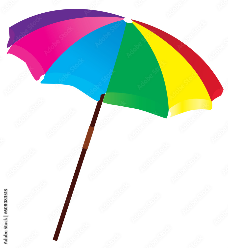 vector illustration of a beach umbrella
