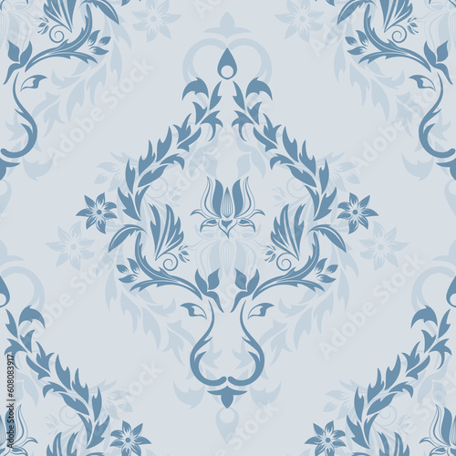 Vector seamless damask background
