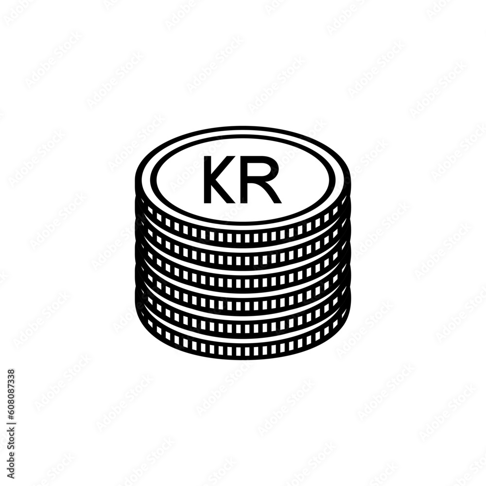 Estonia Currency Symbol, Estonian Kroon Icon, EEK Sign. Vector Illustration Estonia Currency Symbol, Estonian Kroon Icon, EEK Sign. Vector Illustration