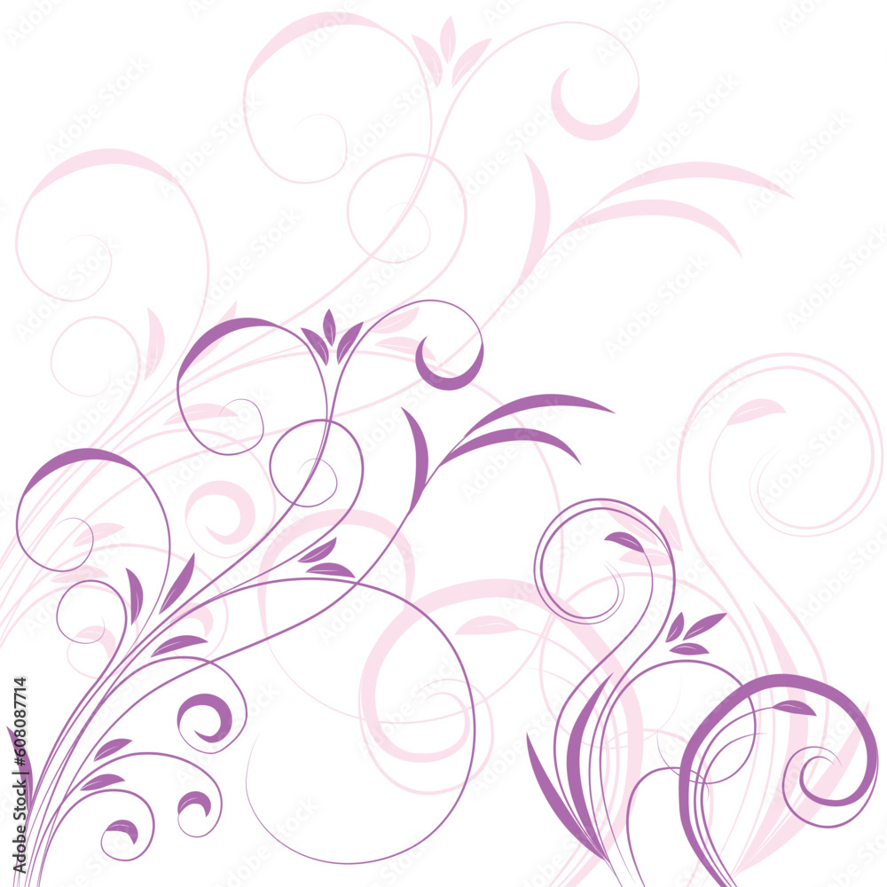 Floral background for design, vector illustration Floral background for design, vector illustration