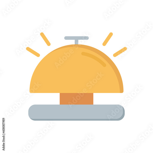 bell icon flat style vector