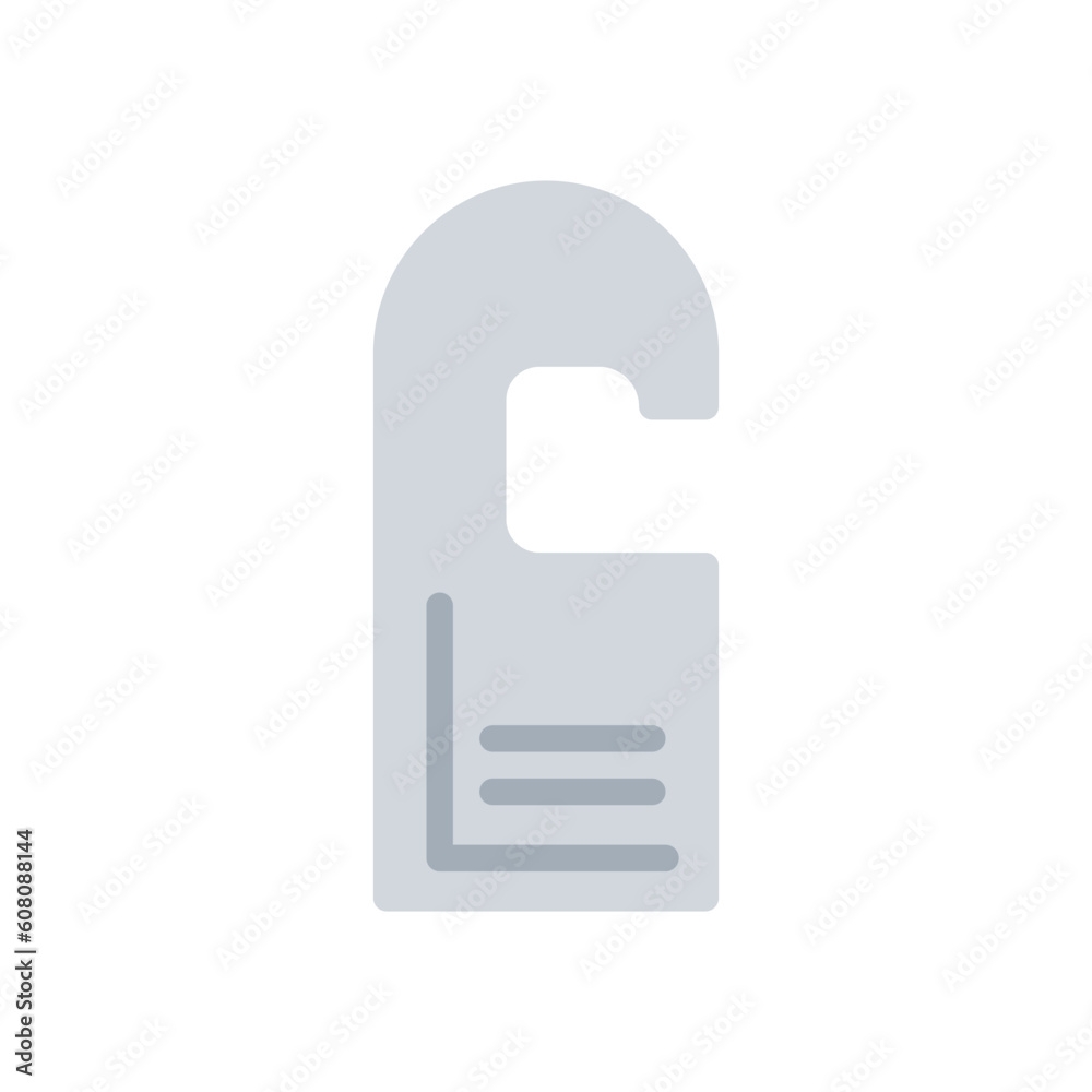 door hanger icon flat style vector door hanger icon flat style vector