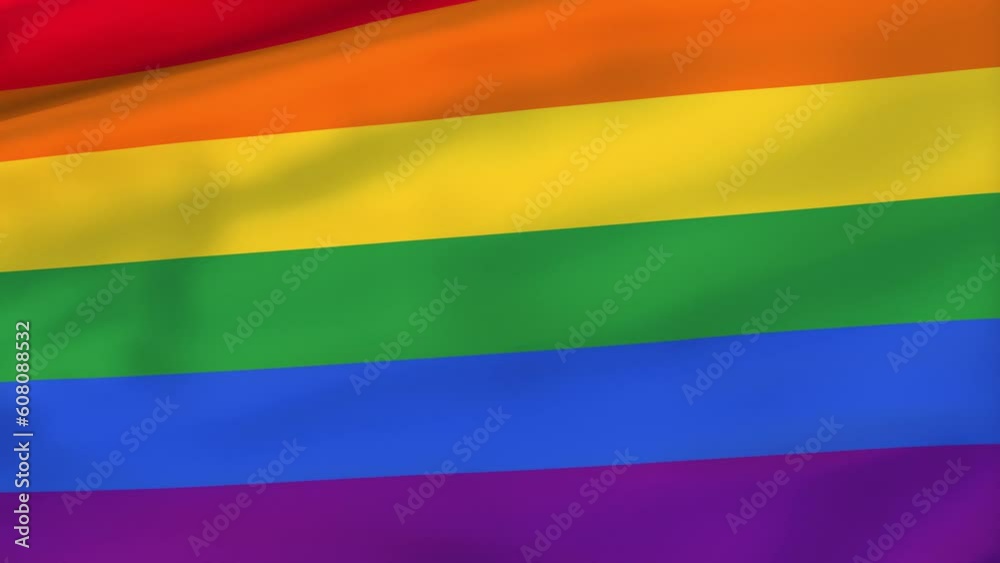 LGBT Pride Flag Alpha 4K resolution 8 Seconds loop LGBT Pride Flag Alpha 4K resolution 8 Seconds loop