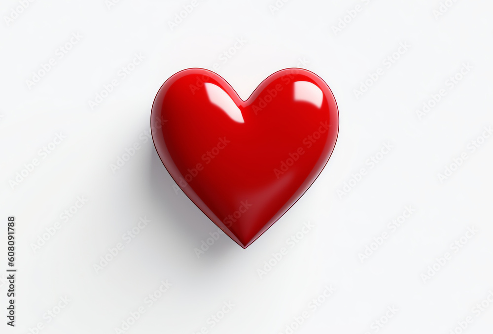 Red heart symbol, AI generated Red heart symbol, AI generated