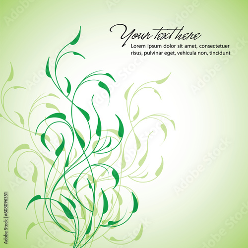 Clean Floral Vector Background
