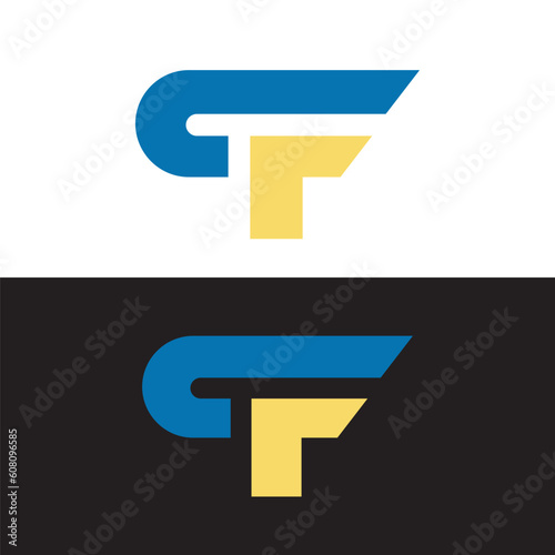 letter cf logo design vector idea