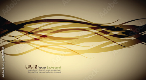 Abstract Clean Vector Wave Background - AI10 Compatible EPS Format